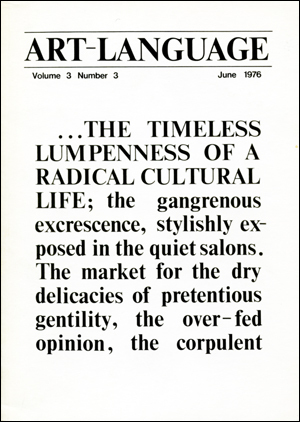 Art & Language Vol III nr 3