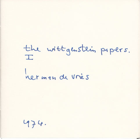 The Wittgenstein Papers I en II