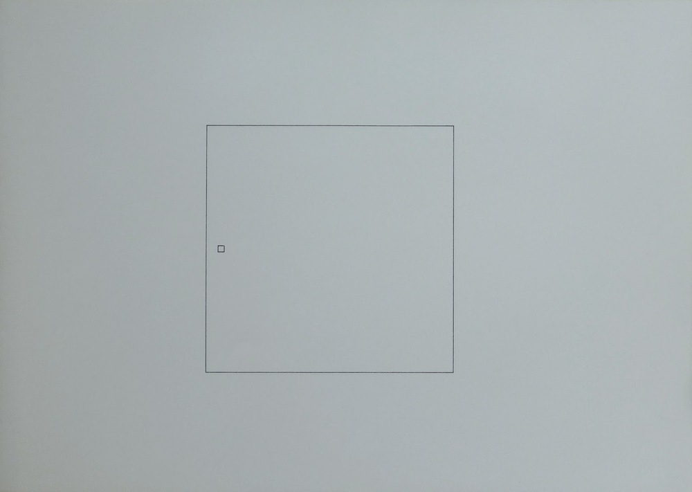 Drawings of eight paintings 1970. Each 82 square. Scale 1/10”:2”