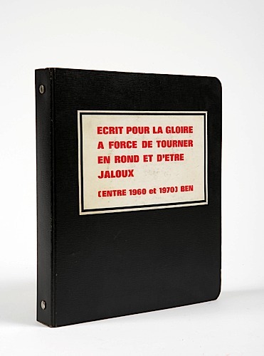 Ecrit pour la gloire à force de tourner en rond et d'être jaloux (entre 1960 et 1970)