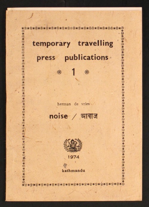 Noise (Temporary travelling press publications 1)