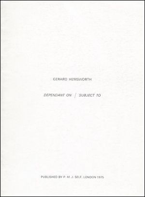 Dependant on / Subject to