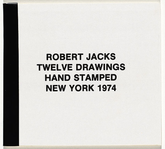 Twelve drawings hand stamped New York 1974