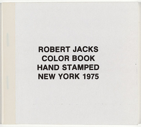 Color book hand stamped New York 1975