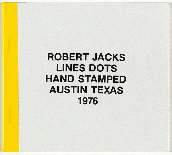 Lines dots hand stamped Austin Texas 1976