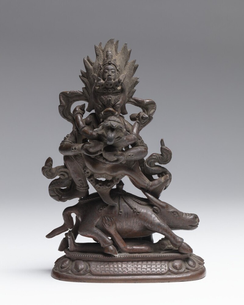 Beeldje van de godheid Yama