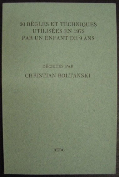 20 Règles etTechniques utilisées en 1972 par un enfant de 9 ans