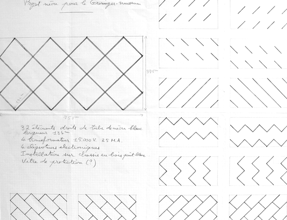 Ontwerp neonsculptuur Groninger Museum