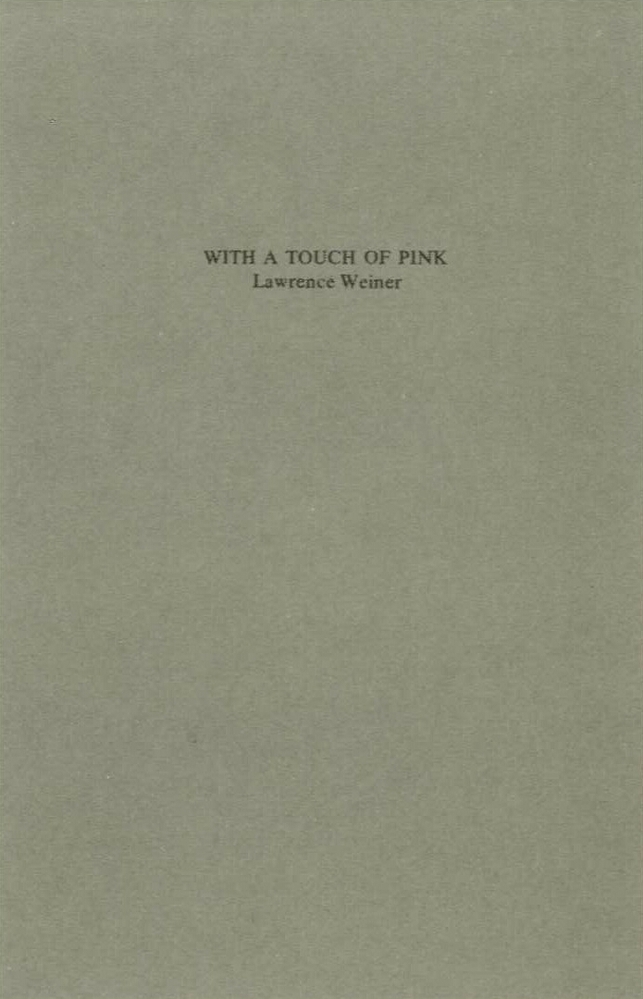 with a touch of pink