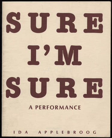 Sure I'm Sure. A Performance (Vol. 1)