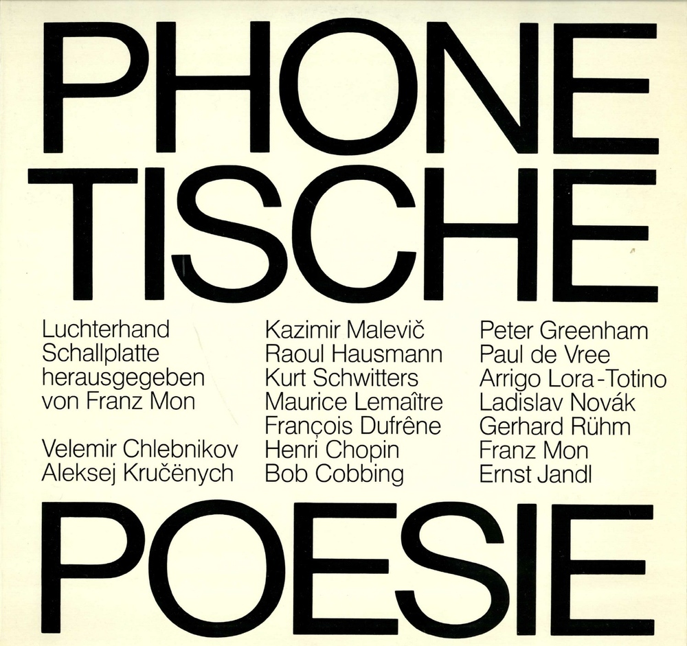 Phonetische Poësie