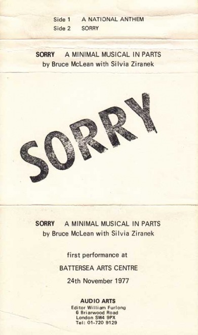 Audio Arts supplement - Sorry: A Major Minimal Music in Parts - Performance
