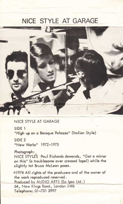 Audio Arts, supplement 'Nice Style at Garage'
