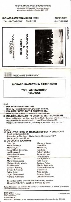 Audio Arts, supplement "Collaborations" Readings