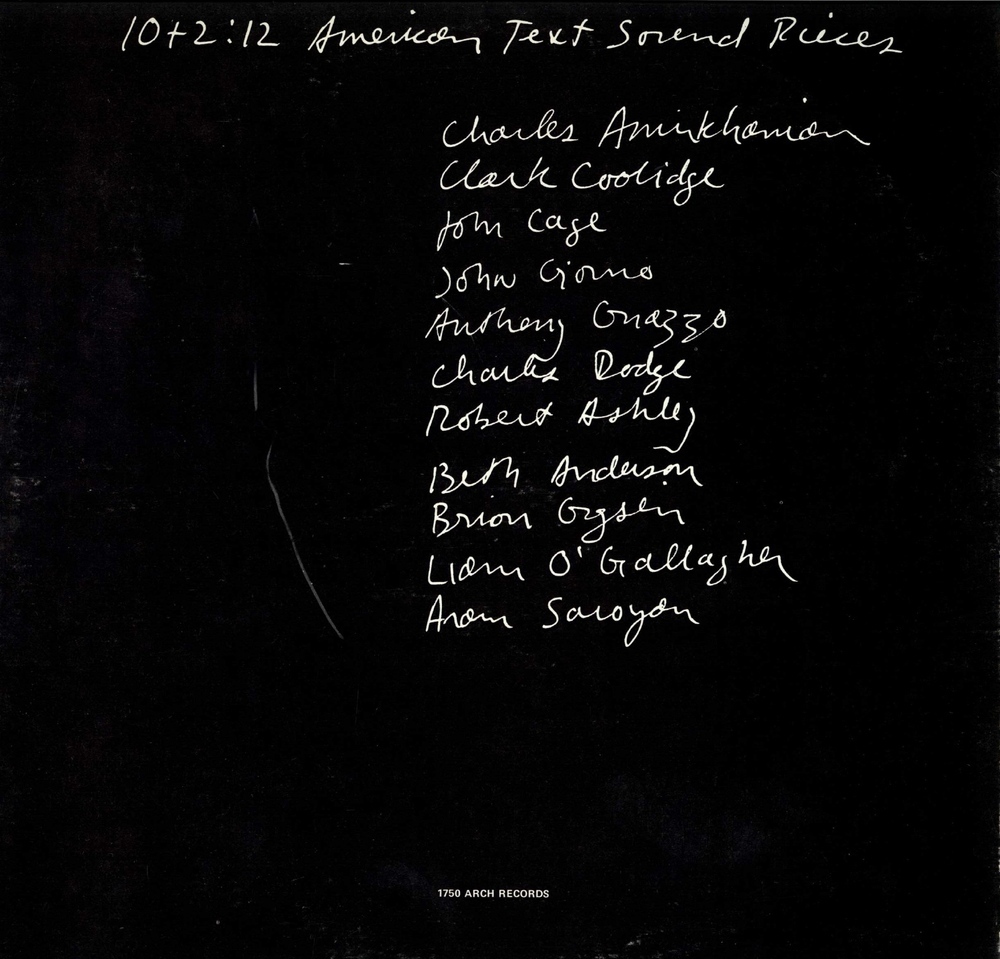 10+2:12 American Text Sound Pieces