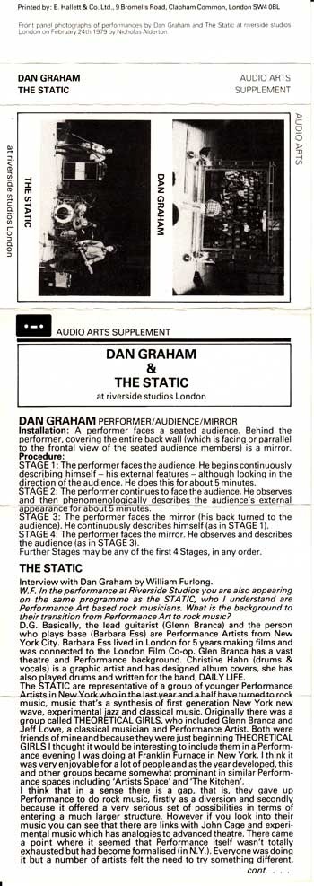 Audio Arts, supplement 'Audience/Mirror Work'