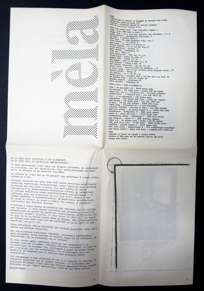 Mèla no.2, Primavera/Estate 1977