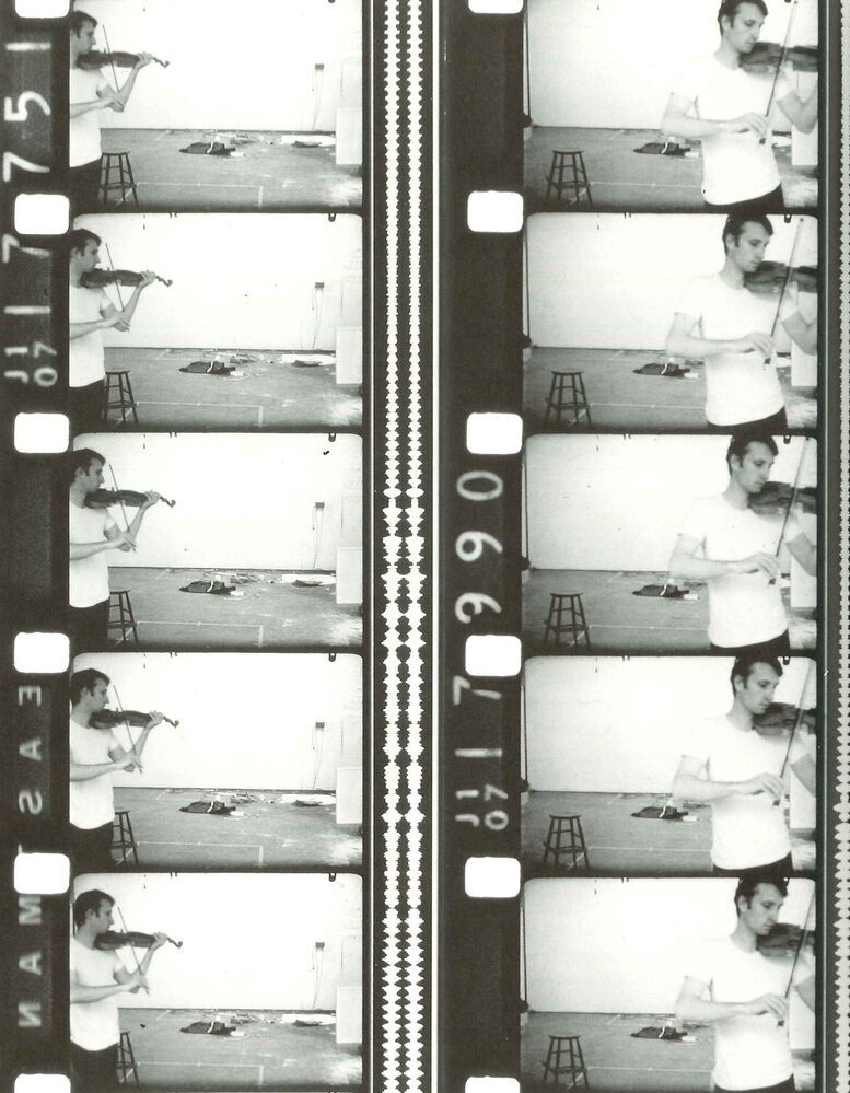 PLAYING A NOTE ON THE VIOLIN WHILE I WALK AROUND THE STUDIO