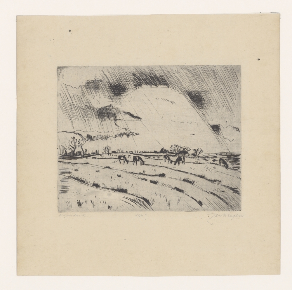 Landschap met koeien