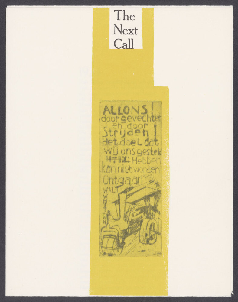 The next call 3, 1924 (facsimile) (G-57a)