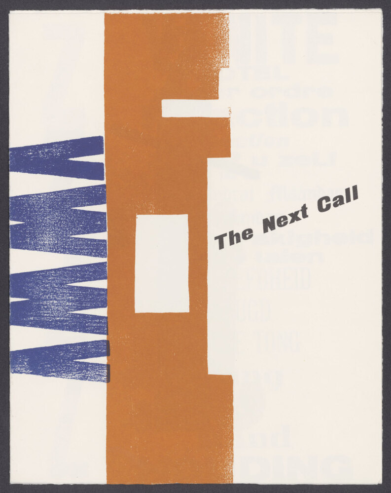 The next call 5, 1924 (facsimile) (G-60)