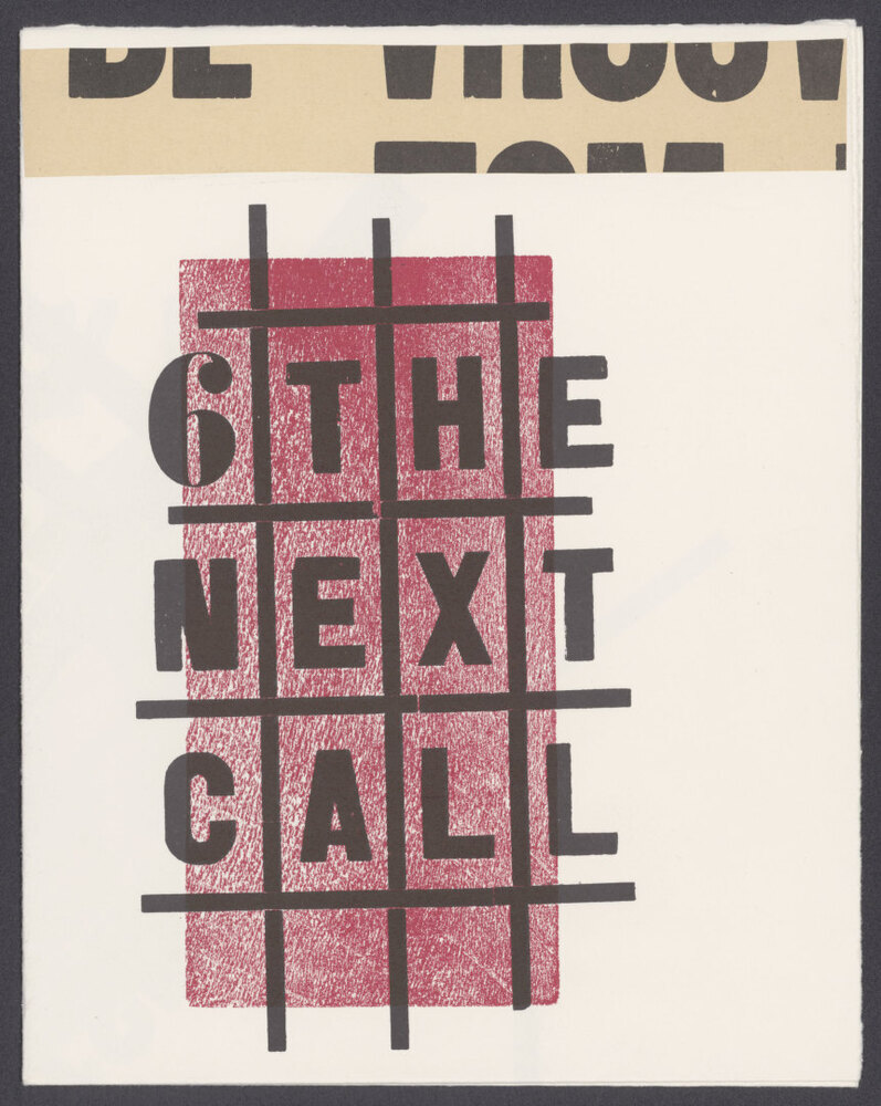 The next call 6, 1924 (facsimile) (G-63a)