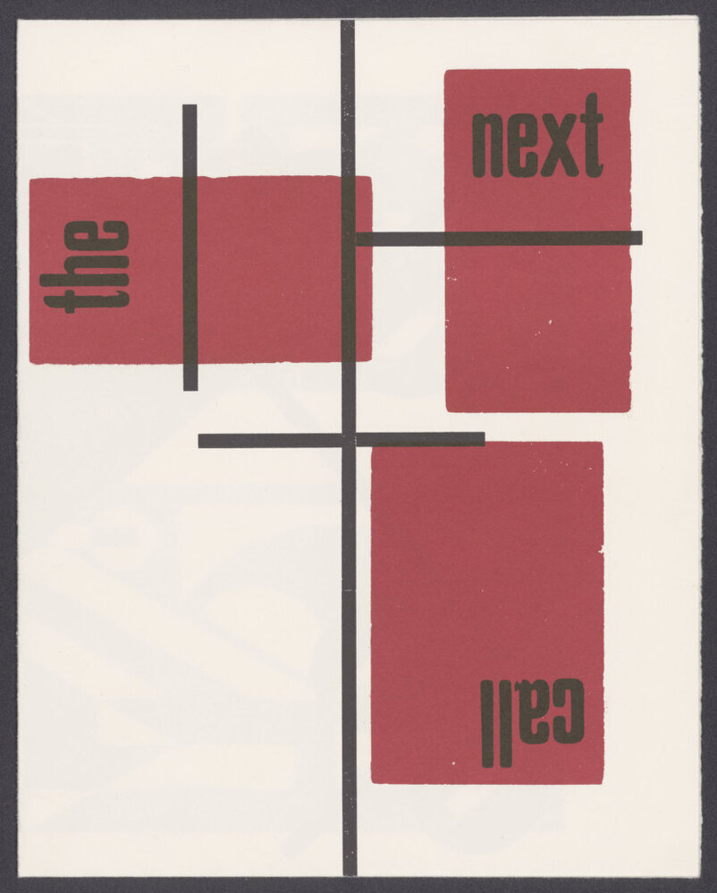 The next call 7, 1925 (facsimile) (G-70a)