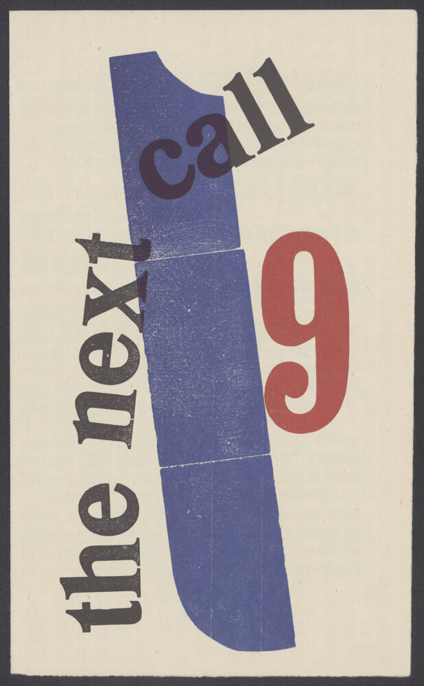 The next call 9 (facsimile) (G-104a)