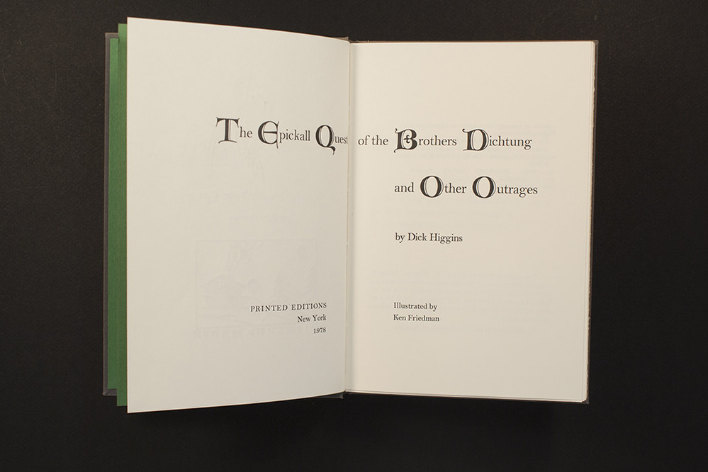 the epickall quest of the Brothers Dichtung and other outrages