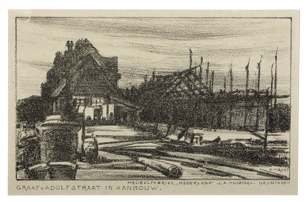 Graaf Adolfstraat in aanbouw