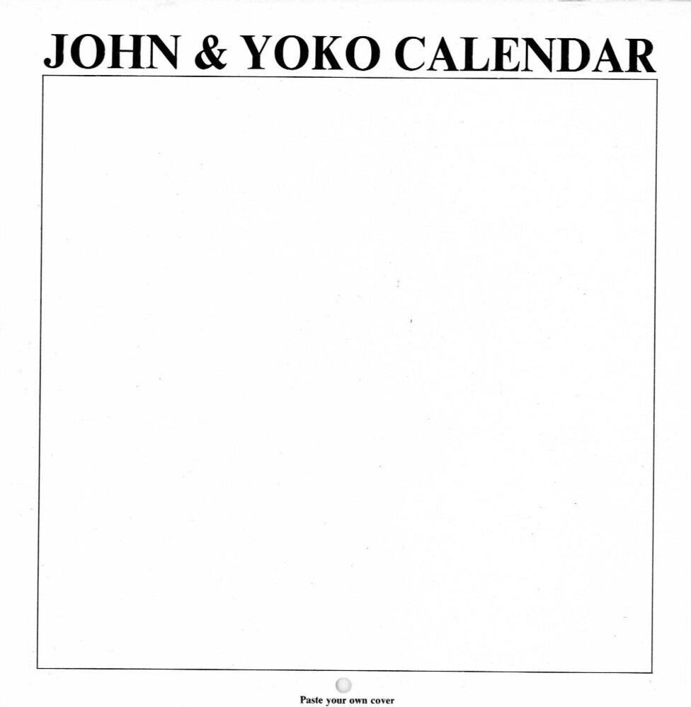 John & Yoko Calendar