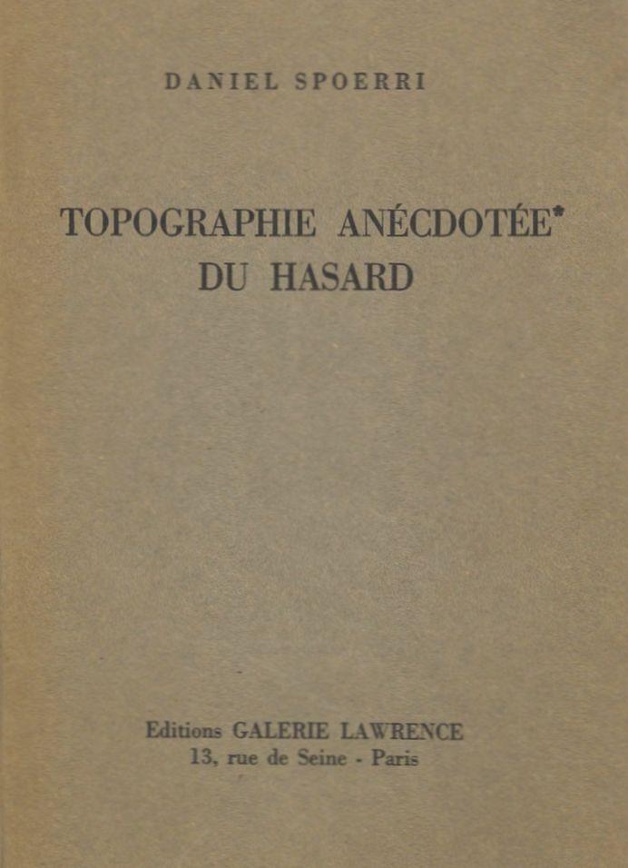 Topographie anecdotée du hasard