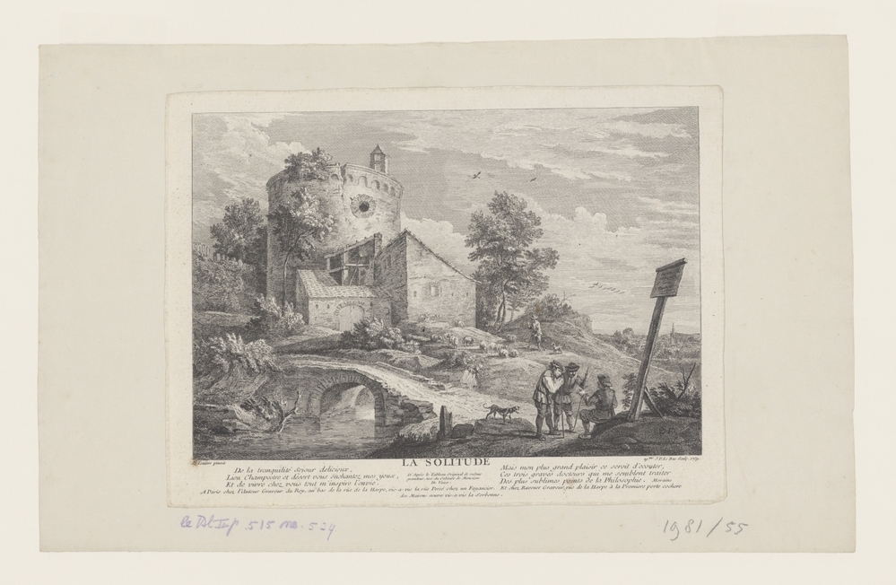 La solitude (titel op object)