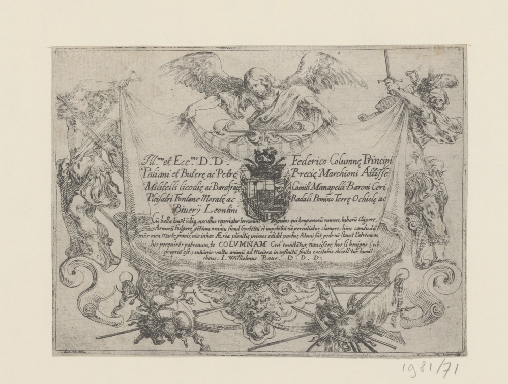 Titelblad van de serie Capricci di varie battaglie