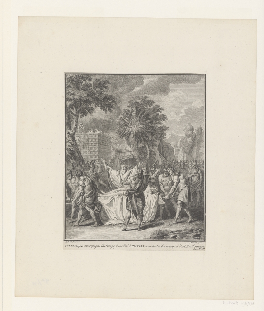 Telemachus bij de begrafenis van Hippias