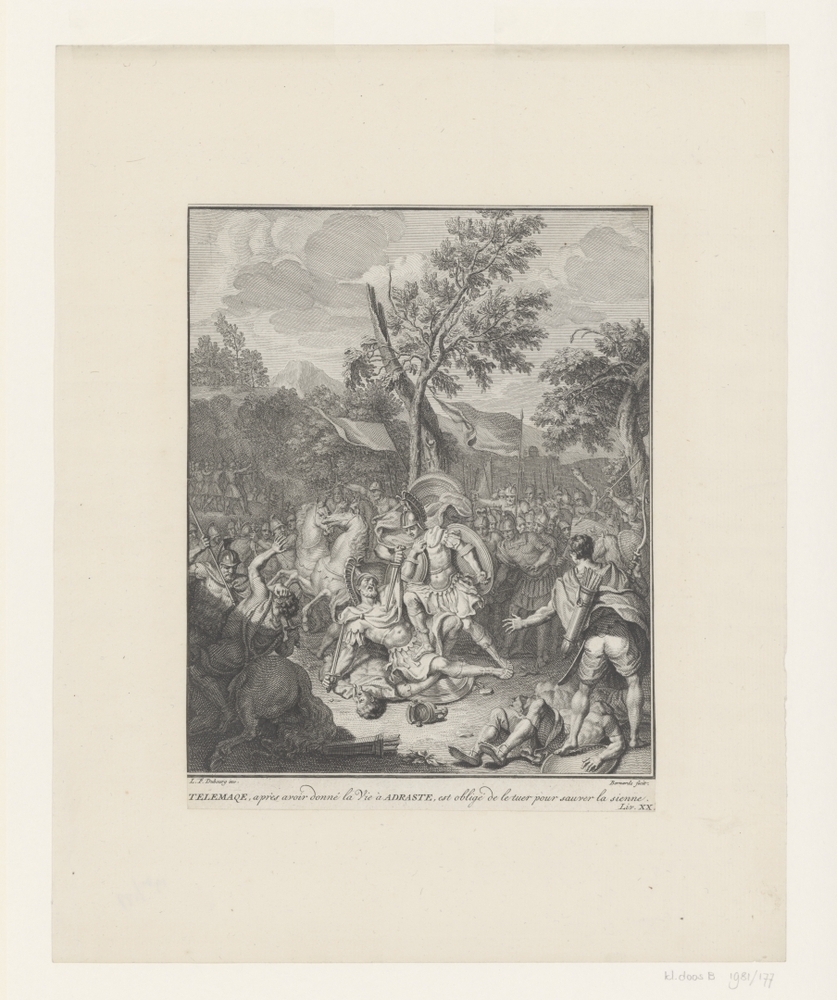 Telemachus doodt Adrastus