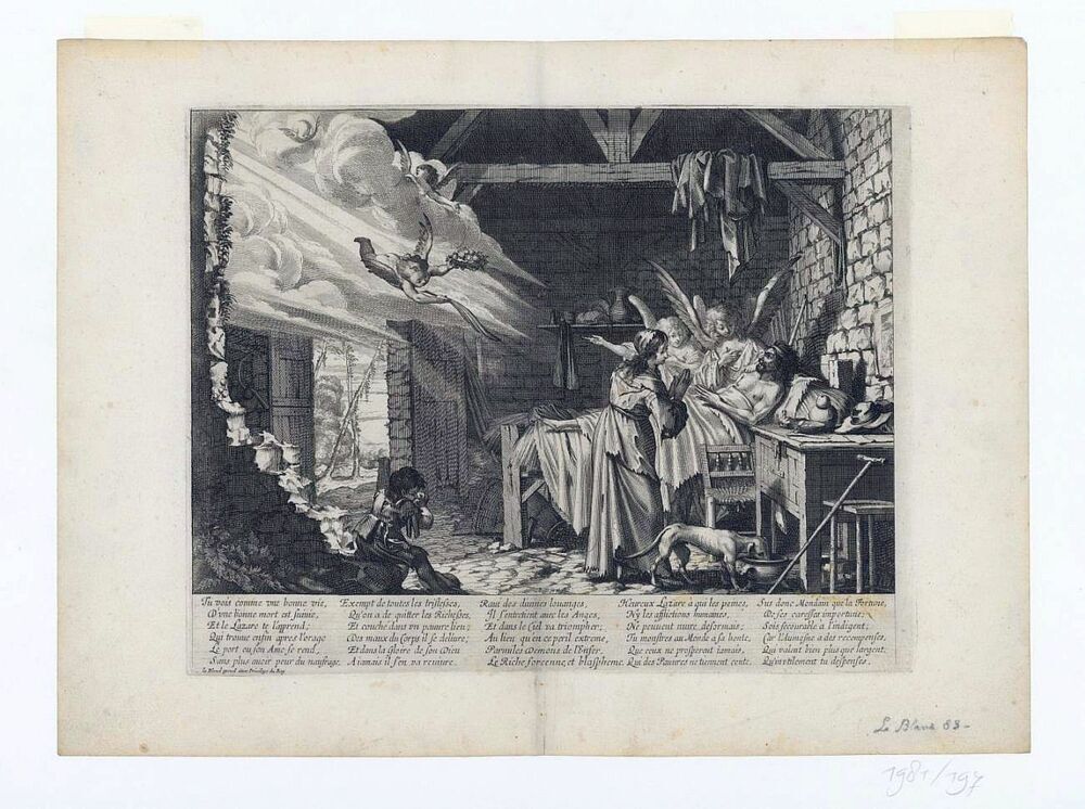 Sterfbed van Lazarus (serie: De rijke man en de arme Lazarus)