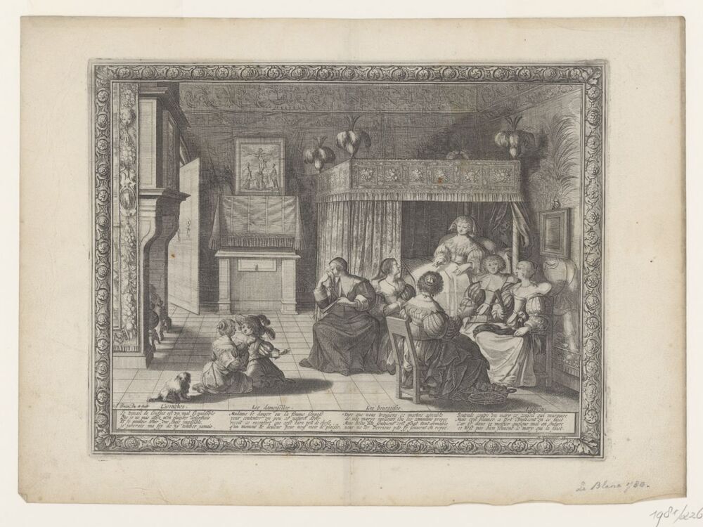 Bezoek in de kraamkamer (serie: Le mariage à la ville)