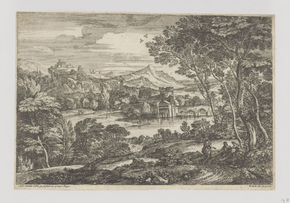 Landschap met man en twee vrouwen (serie: Landschappen)