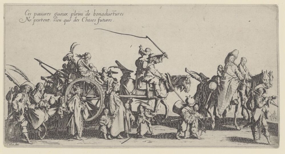 Les bohemiens en marche