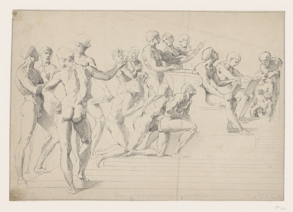 Studie voor Disputa van het sacrament