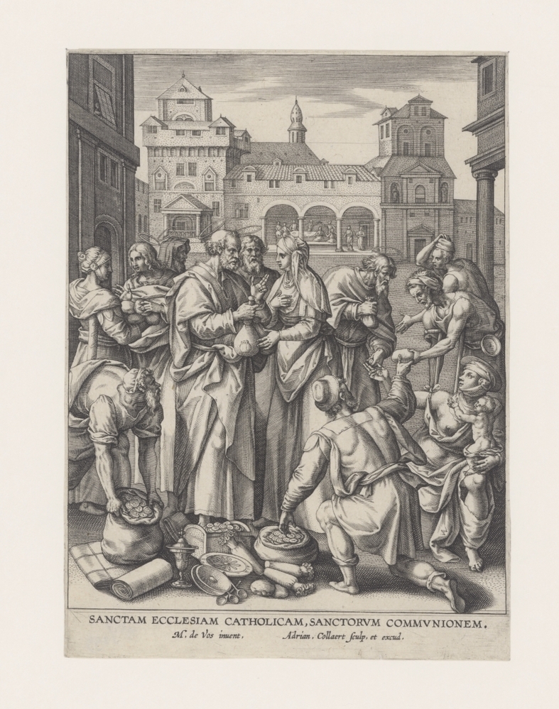 De kerk geeft aan de armen