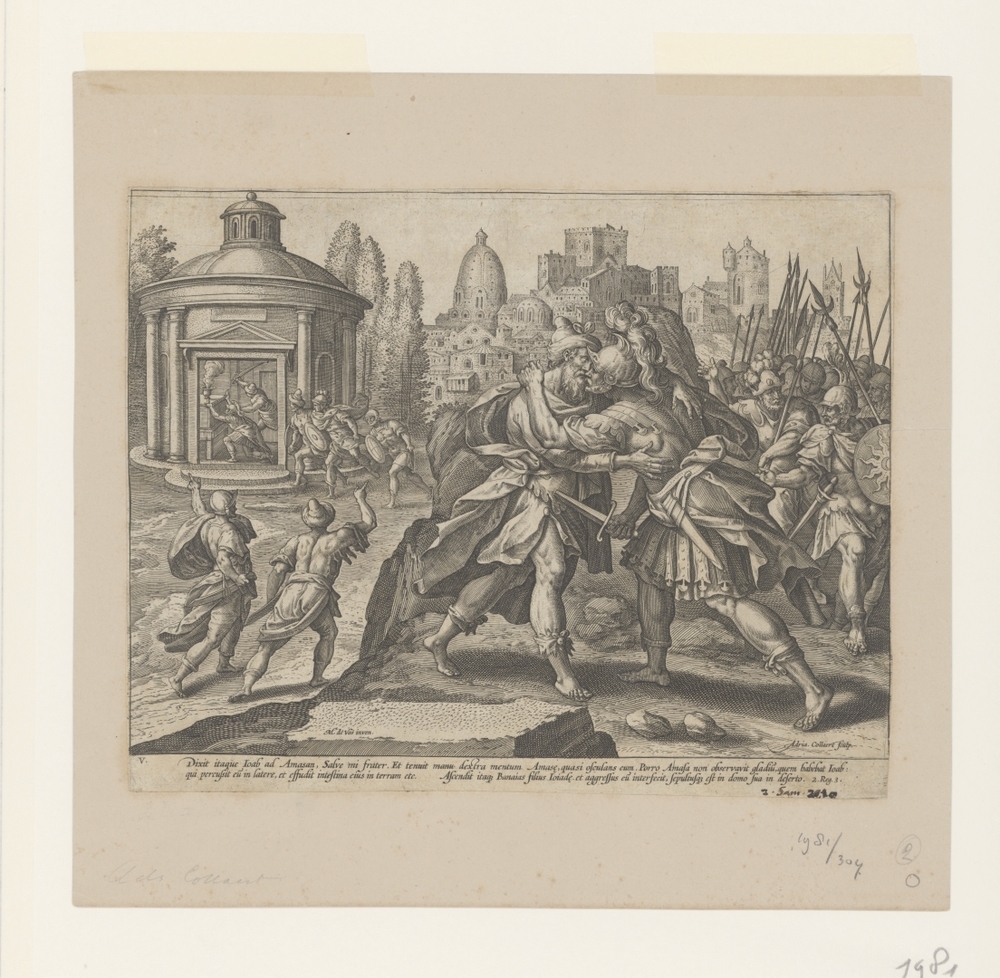 Joab vermoordt Amasa: het vijfde Gebod (serie: Tien Geboden)