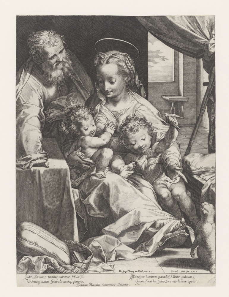 Heilige Familie met Johannes de Doper en kat (La Madonna del Gatto)