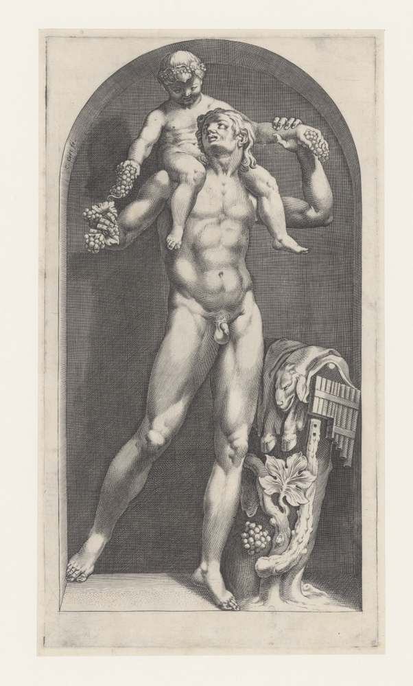 Faun met jonge Bacchus op zijn schouders