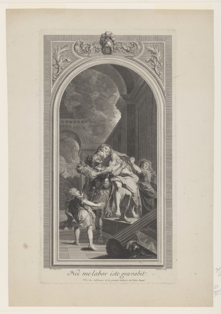 Aeneas en zijn gezin verlaten brandend Troje