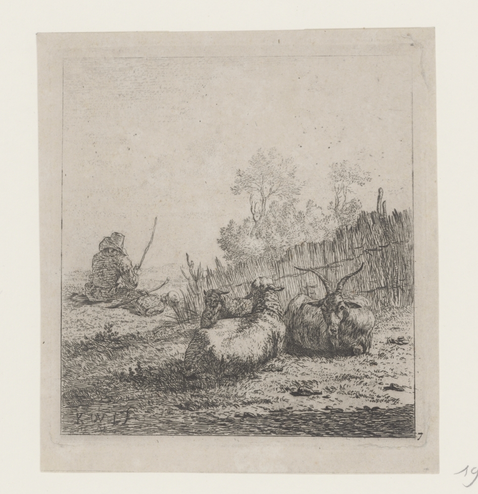 Geit en twee schapen (serie: Dieren)