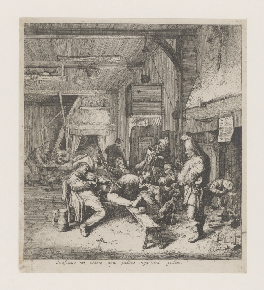 De vioolspeler in herberg