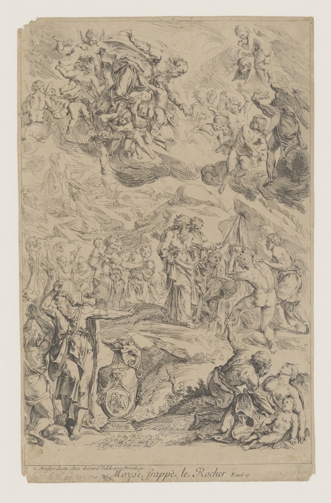 Mozes slaat water uit de rots