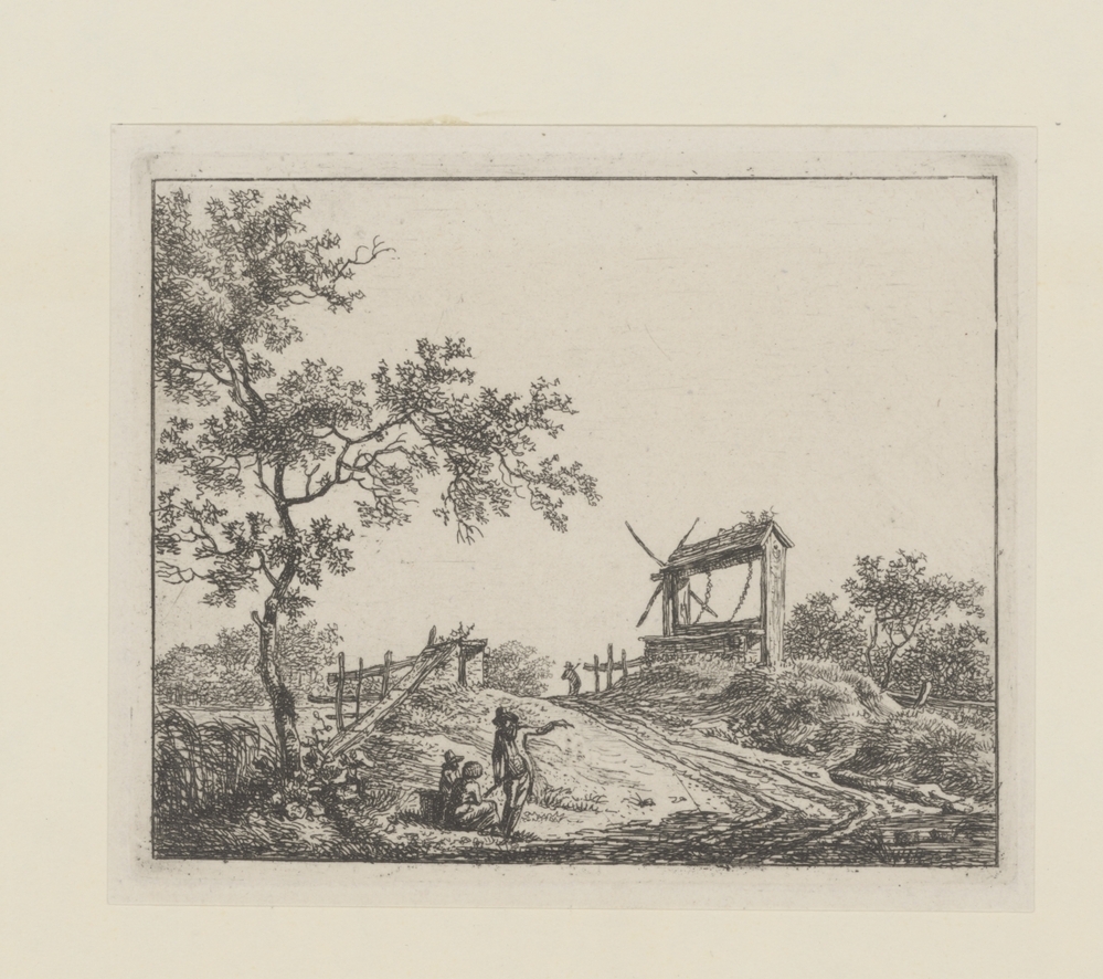 Landschap met waterput (serie: Zes landschappen)